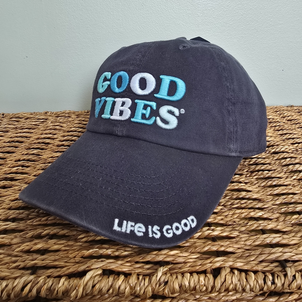 Life is Good 'Good Vibes' Navy Cap